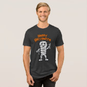 Célébration d’Halloween - Momie enfantine トライブレンドＴシャツ (正面全面)