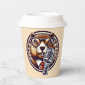 Célébration de la Groundhog Day - punxsutawney 紙コップ (裏面)