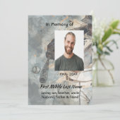 Celebration Life Service Memorial Baseball Player 招待状 (スタンド正面)