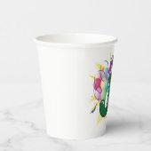 Celebration Monogram Letter J with Balloons 紙コップ (右)