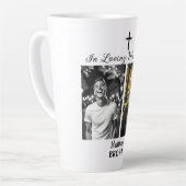 Celebration Of Life 2 Photos Funeral White カフェラテマグ (左アングル)