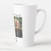 Celebration Of Life 2 Photos Funeral White カフェラテマグ (右)