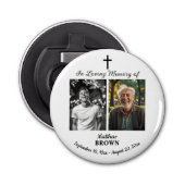 Celebration Of Life 2 Photos Funeral White 栓抜き (正面)