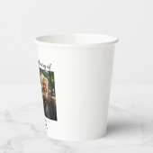 Celebration Of Life 2 Photos Funeral White 紙コップ (左)