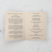 Celebration of Life American Flag Military Funeral プログラム (内部)