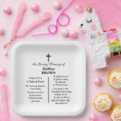 Celebration Of Life Bible Verse Funeral ペーパープレート (パーティー)