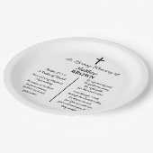 Celebration Of Life Bible Verse Funeral ペーパープレート (アングル)