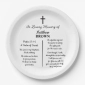 Celebration Of Life Bible Verse Funeral ペーパープレート (正面)