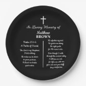 Celebration Of Life Bible Verse Funeral ペーパープレート (正面)