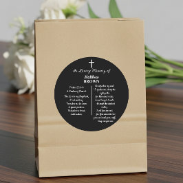 Celebration Of Life Bible Verse Funeral ラウンドシール