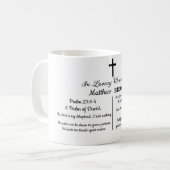 Celebration Of Life Bible Verse Funeral Keepsake コーヒーマグカップ (正面左)