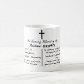 Celebration Of Life Bible Verse Funeral Keepsake コーヒーマグカップ (中央)