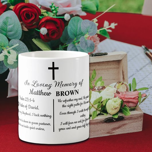 Celebration Of Life Bible Verse Funeral Keepsake コーヒーマグカップ