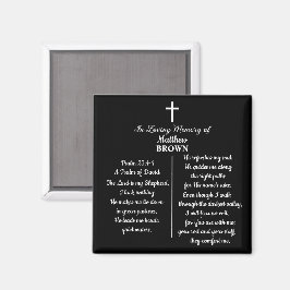 Celebration Of Life Bible Verse Funeral Keepsake マグネット