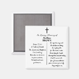 Celebration Of Life Bible Verse Funeral Keepsake マグネット