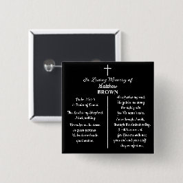 Celebration Of Life Bible Verse Funeral Keepsake 缶バッジ