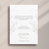 Celebration of Life Calla Lily Funeral Memorial 招待状