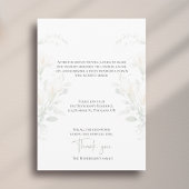 Celebration of Life Calla Lily Funeral Memorial 招待状