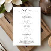 Celebration Of life Elegant Memorial Photo Funeral プログラム