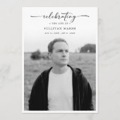 Celebration Of life Elegant Memorial Photo Funeral プログラム (正面)