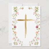 Celebration Of Life Floral Beautiful Invitation 招待状 (裏面)