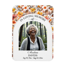 Celebration Of Life Floral Funeral Keepsake マグネット