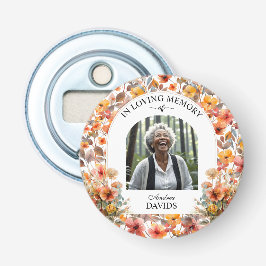 Celebration Of Life Floral Funeral Keepsake 栓抜き