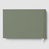 Celebration of Life Floral Memorial Green ゲストブック (裏面)