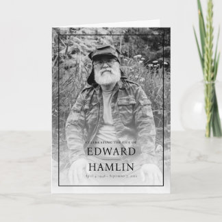 Celebration of Life Folded Service Memorial  プログラム