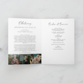 Celebration of Life Folded Service Memorial  プログラム (内部)