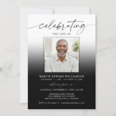 Celebration of Life Funeral 2 Photos Memorial 招待状 (正面)