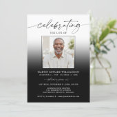 Celebration of Life Funeral 2 Photos Memorial 招待状 (スタンド正面)