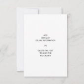 Celebration of Life Funeral Memorial Floral サンキューカード (裏面)