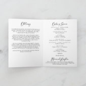 Celebration of Life Funeral Memorial Service プログラム (内部)