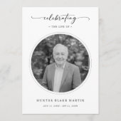 Celebration of Life Funeral Memorial Service Photo プログラム (正面)