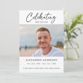 Celebration of Life Funeral Photo Memorial プログラム (スタンド正面)