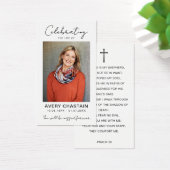 Celebration Of Life Funeral Photo Prayer Cards (デスク)