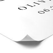 Celebration of Life Funeral Welcome Sign Poster ポスター (角)