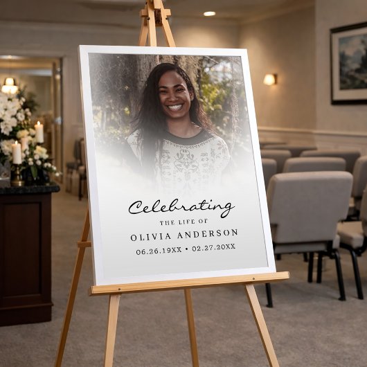 Celebration of Life Funeral Welcome Sign Poster ポスター