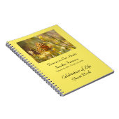 Celebration of Life Guest Book, Yellow Butterfly  ノートブック (右側)