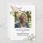 Celebration Of Life Hummingbirds Floral Photo  招待状 (正面)