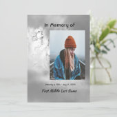 Celebration of Life Invite Angel Sky Clouds 招待状 (スタンド正面)