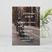 Celebration of Life Invite Motorcycle Biker  招待状 (スタンド正面)