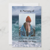 Celebration of Life Invite Ocean Sea Beach 招待状 (正面)