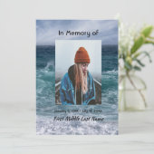 Celebration of Life Invite Ocean Sea Beach 招待状 (スタンド正面)