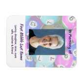 Celebration of Life Keepsake invite Bingo Game  マグネット (横)