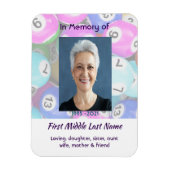 Celebration of Life Keepsake invite Bingo Game  マグネット (縦)