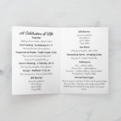 Celebration of Life Lilies Watercolor Program プログラム (内部)