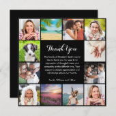 Celebration of Life Memorial 12 Photo サンキューカード (正面/裏面)