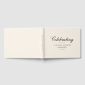 Celebration of Life Memorial–Elegant Minimal Beige ゲストブック (全面)